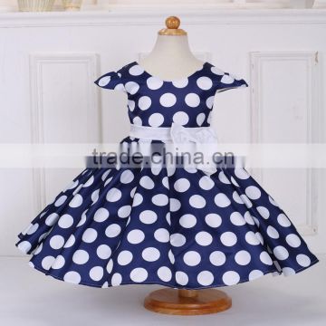 Children Frocks Designs Elegant Summer Dresses Printed Kids Girls Dresses L616