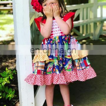 High quality girl's dress baby flower skirt summer baby princess dress summer