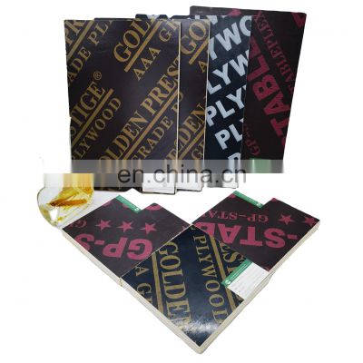 Construction plywood 18mm phenolic Black film faced shuttering concrete  boards
