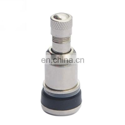 Car Parts Metal Clamp In Tubeless Tire Valve TR525 MS525 With Customized Logo Cap