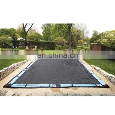 20-ft x 40-ft Black Rectangular woven polyethylene Rugged Mesh In Ground Pool Winter Cover