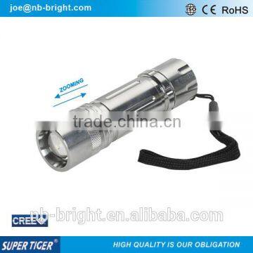 ITEM ZF7341 CREE XRE HIGH OUTPUT ZOOMING ALUMINUM LED ELECTRIC TORCH