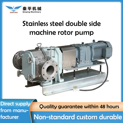 QinPing-QP186M-stainless steel lobe pump double end seals-with variable frequency motor
