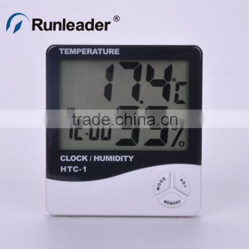 Digital Indoor Temperature and Humidity Meter with Alarm Clock Hygrometer for Room or Car