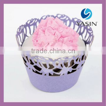Regular Rose Flowers Pattern Lace Cupcake Wrappers