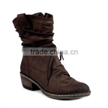 Hot sale wedge winter short boots with wedge heels ladies wedge boots shoes