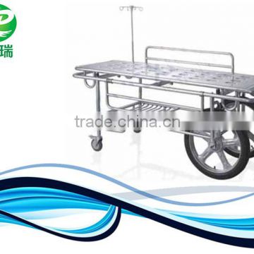 Stainless steel medical patient stretcher hospital emergency stretcher trolley