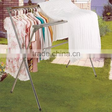 outdoor adjustable stainless steel clothes display rack