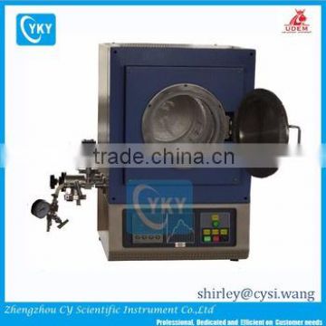Tilting vacuum crucible furnace for annealing semiconductor wafers