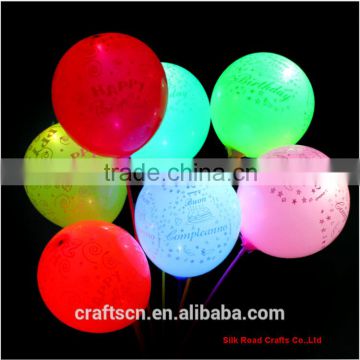 Inflatable LED party balloon with flashing Lamp