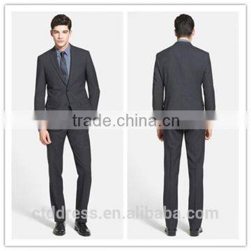 2014 Top Quality 100% wool black formal suits men 2014