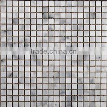 Repristination grey and white stone mosaic wall tile