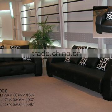 modern design L-shaped living room leather sofa