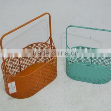 S/2 Metal storage basket