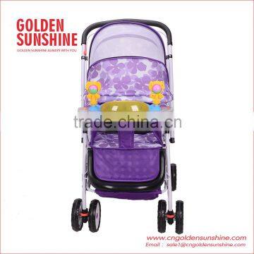 Light Purple Color Baby Stroller Carriage Pushchair Pram Trolley With Cheapest Price