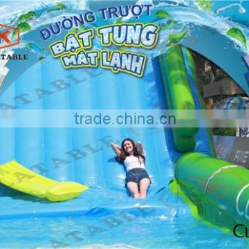 Sealed Giant Inflatable Slip N Slide, Inflatable City Slide, Giant Inflatable Water Slide City