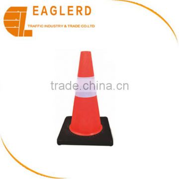 2016hot sale high quality 45cm PVC traffic cone black base