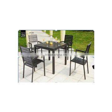 2016 UNT-820 high quality plastic-wood dining table and chair