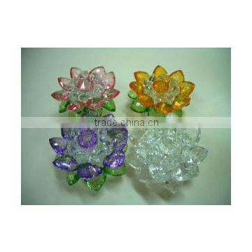 Cheap Colorful Handmade crystal flower