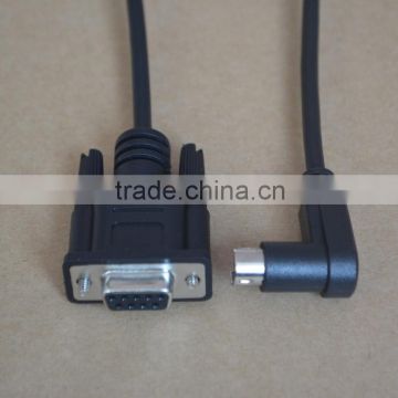 Custom Cable - 10 FT DB9 Female to 6-pin mini-DIN Male RS-232 Cable