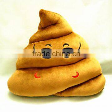 Wholesale Poop Shaped Sunglasses Emoji Soft Toy Stuffed Custom Plush Pillow