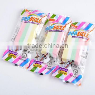 14g personalized ice-lolly shape marshmallow cream lollipop