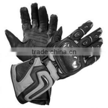 Black And Gray Color Motorbike Gloves