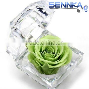 Romantic flowers Luxurious flowers high quality real touch roses real preserved roses RING BOX