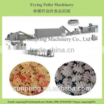 Frying pellet snacks pasta macaroni food extrusion machine