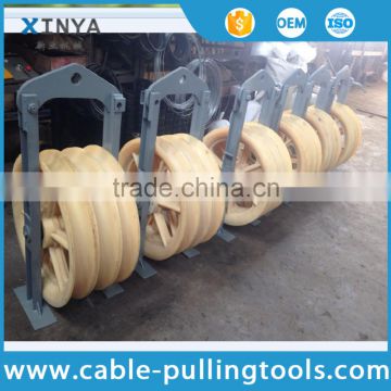 3 Sheave 660mm diameter Stringing Pulley Block for Pilot Wire rope