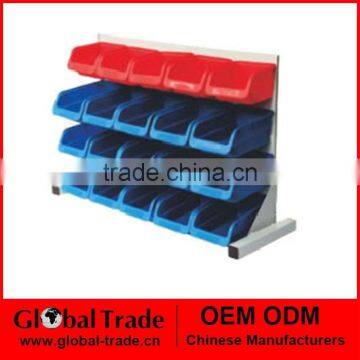 20 Bins Wall/Table Top Rack.Plastic Wall Mounted Storage Bins Rack Board Bin.T0008