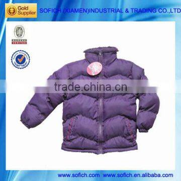 Clothing Lots For Sale Girls Shiny Down Jacket Fujian
