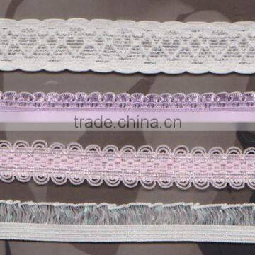 Wholesale knitted elastic webbing bra straps for underwear and panty