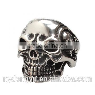 skeleton mens titanium ring/creative mens skeleton ring/men top quality ring