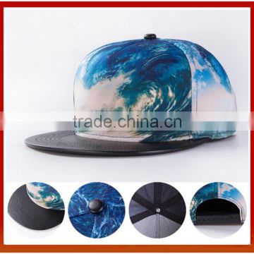 Top Quality 3D Printed Customize Snapback Hats/Printed Hip Hop Snapback Caps