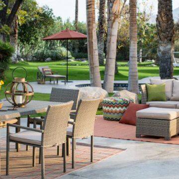 UV Resistant Outdoor Lounge Furniture PE Rattan Balcony Leisure
