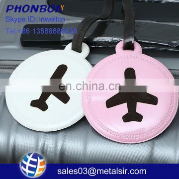 Hot selling promotional gifts colorful PVC luggage tag for traveling