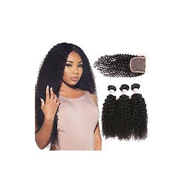 Chocolate Mixed Color Grade 7a Brazilian Natural Real  Curly Human Hair 12 Inch