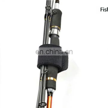 Shenzhen factory logo printed or patch custom fishing rod holder covers neoprene strap wholesale