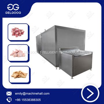 High Efficiency Industrial Quick Freezing System Iqf Tunnel For Sea Food Meat