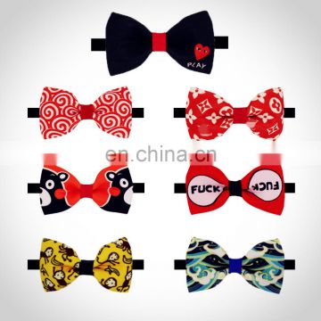 Latest promotion price pet supplies cat dog collar bow tie