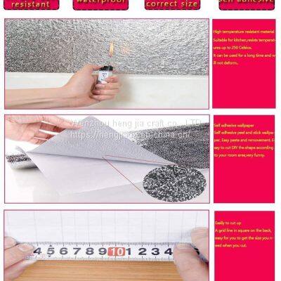 Kitchen paper splash wooden partition is peeling is aluminum foil in contact with paper sticky oil resistant heat from wall post is suitable for the working table drawer liners