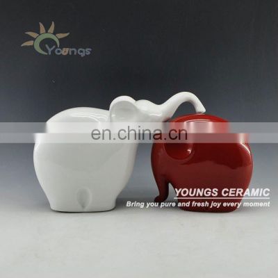 Glazed Elephant Ceramic For Home decoration And Gift