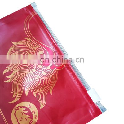 customizable 3 side sealing bag food recycled packaging slider for areca-nut