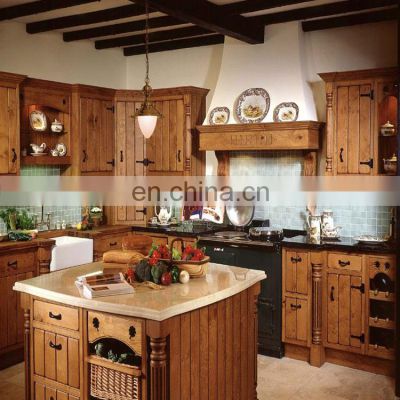New pre assembled antique wood custom kitchen cabinet units doors