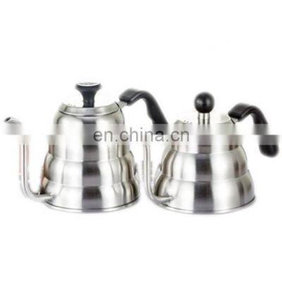 Teapot For Induction Stovetop, Stainless Steel Pour Over Gooseneck Drip Tea Coffee Kettle With Thermometer