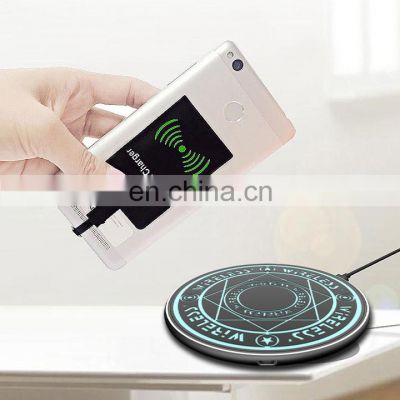 Universal Qi standard wireless charger receiver for phone charging