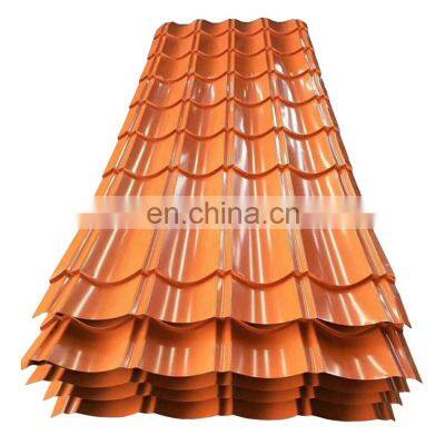 China Aluzinc Corrugated Roofing Sheet Color Coated Aluminum Plate