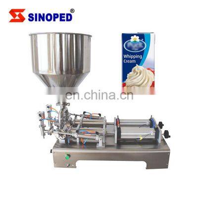 Semi Auto Glass Bottle Beer Filling Machine Piston Gel Vegetable Oil Liquid Filler Manufacturer