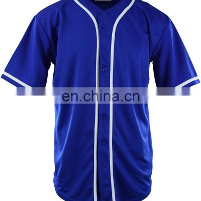 Customized Sublimation Mens Baseball Jerseys Uniform Wear Button Down Baseball Jersey Wholesale